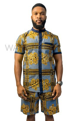 Colourful Ankara Shirt, African Men Clothing, African Mens Wear, Ankara Shirt