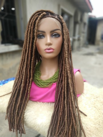 Braids wig,wig for black women, frontal wig,faux locs,free shipping