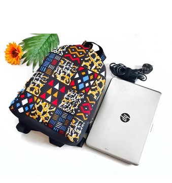 Sac pour ordinateur portable Ankara multicolore