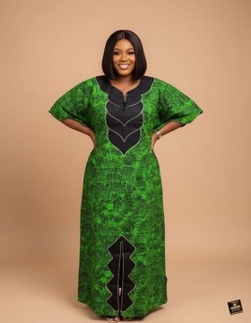 Maxi-boubou Adire