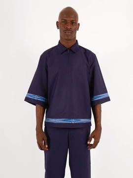 Navy blue polo shirt