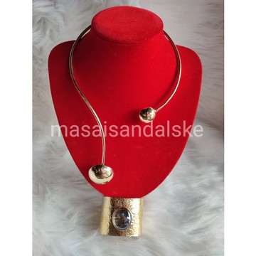 Collier en laiton africain, collier en laiton, collier tribal, collier Boho, collier élégant