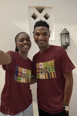 T-shirt unisexe, Kente 02