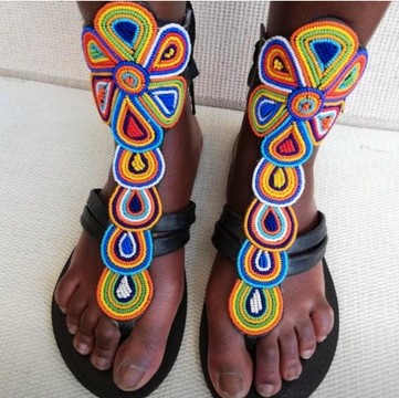 Maasai sandals, summer sandals,beach sandals, beaded sandals, gift for her,african sandals