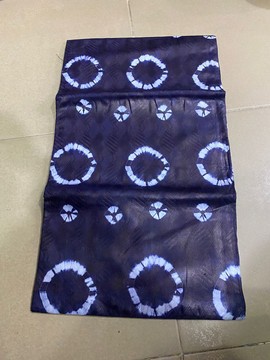 African Adire Eleko/ Indigo/ Adire Alarodudu Fabric