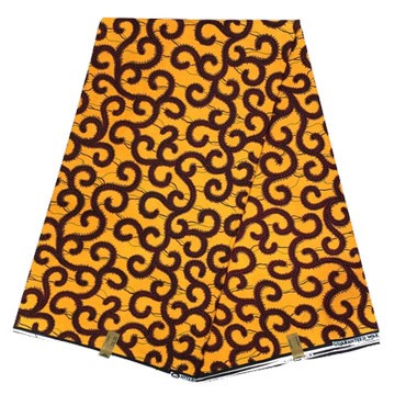 Tissu pagne wax 2 tonnes Cameroun en coton léger 6 yards