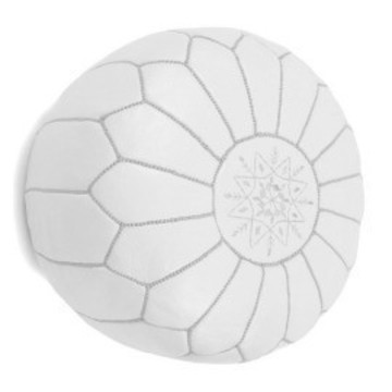 Poufs en cuir véritable confortable finition haute gamme