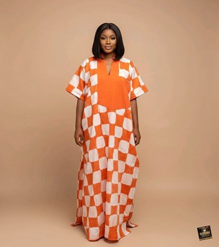Kaftan batik Oreofe longueur ras du sol