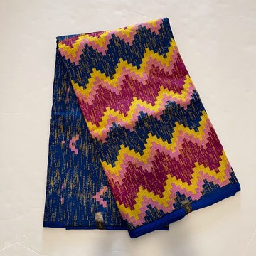 African Print Ankara Multicolor Mixed Design Cotton Colorful Fabric - By the Yard