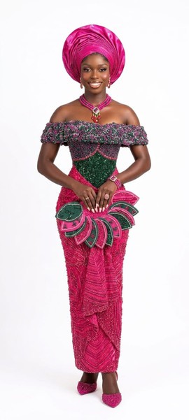 Classic female gown