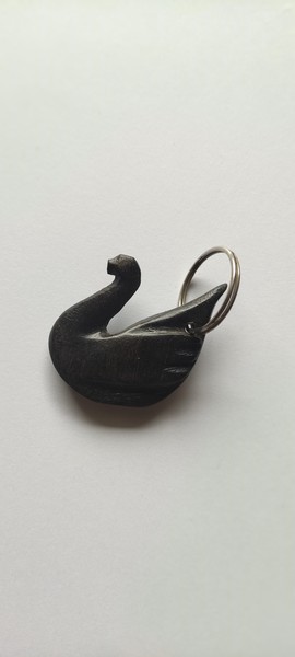 Porte-clés sculpté à la main bois ébène - porte clefs