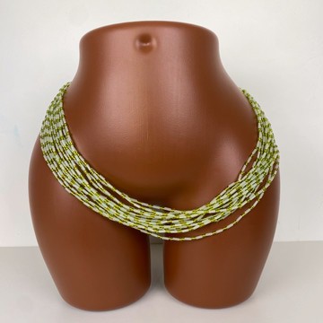 Bayas Lumineux vert , perle de taille fluorescente , perle de hanche lumière , bine bine