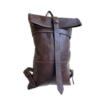 100% handmade high quality genuine leather backpack.