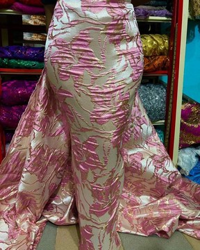 Damask, brocade, fabric for suit (5 yards)