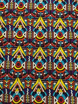 TISSU WAX IMPRIME GRAPHIQUES MOTIF KIRIKOU