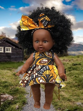 Black doll "Panya"