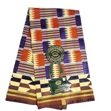 Tissu pagne Ndop Cameroun en coton léger 2 yards