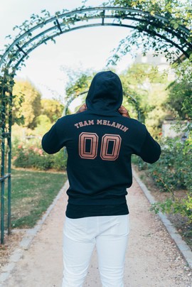 Sweatshirt capuche "Team Melanin"