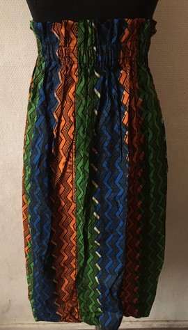 Jupe taille haute plissée