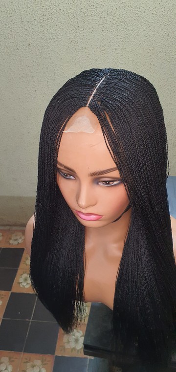 Closure nano twist wig, Wig for black women, Micro braids