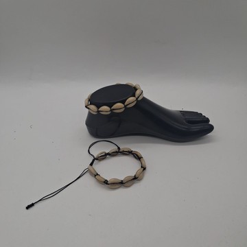 2 Cowrie Shell Anklets, African Adjustable Beach Pair, Handmade Tribal Statement Jewelry