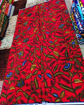 uhmi sweet color Ankara fabric 6yards 💯 cotton
