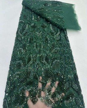 Beaded lace, fabric for wedding, lace for wedding dress, lace   (5 yards )