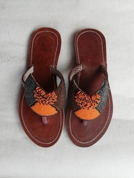 African Masai sandals, Beaded sandals, Beach Sandals, Women Sandals, Leather sandals, Boho sandals
