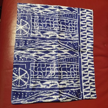 Nappe et 8 serviettes en tissu pagne Bamiléké Ndop Cameroun
