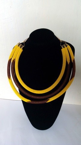 African beaded necklace, Beaded jewelry for women, Christmas gift for mom, Zulu beaded necklace