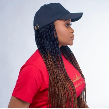 Cami face cap braided wig