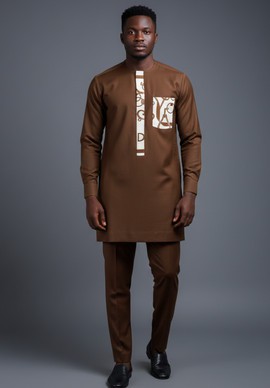 African Wedding Suit | Senator Suit | Dashiki Shirt | Men’s Kaftan