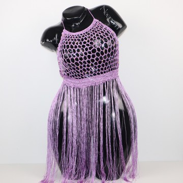 Nuisette tricote à la main, lingerie sénégalaise, robe élégante sexy, Nuisette filet perlée