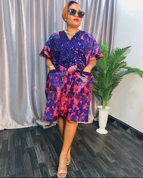 Rich Aunty Vibes Adire BuBu/Agbada/BouBou