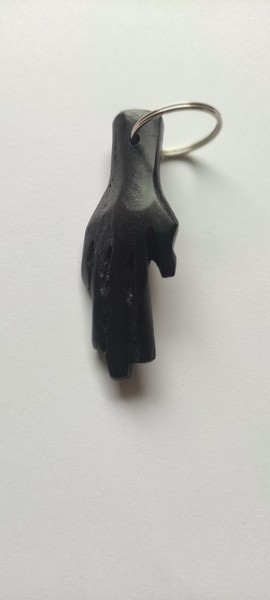 Porte-clés sculpté à la main bois ébène - porte clefs