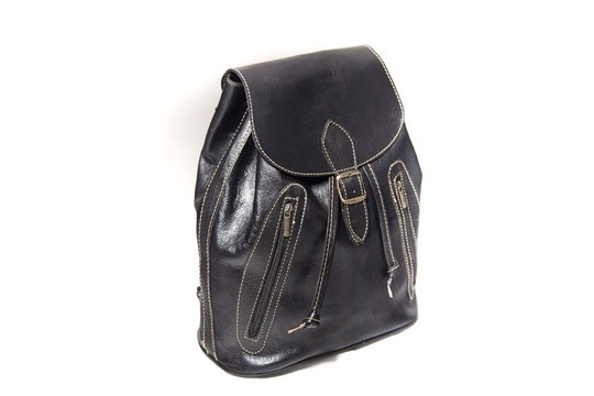 Handmade real natural leather satchel