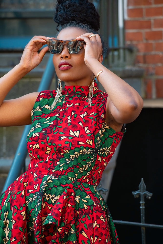 MODUPE SIDE PEPLUM DRESS. by heritageclothings - Mid-length