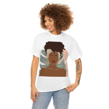 Black Women Empowerment T-Shirt | Afro Inspired Graphic Tee | Strong &amp; Confident Women Cotton Shirt
