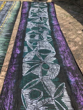 African Adire Eleko/ Handmade Nigerian Adire/ Quality Batik Fabric/  100% cotton/ Tie Dye Kampala1