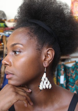 Boucles d'oreille Cauris