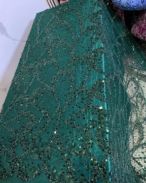 Beaded lace, fabric for wedding, lace for wedding dress, lace   (5 yards )