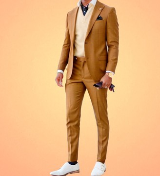 Two pieces men's suit jacket men blazer