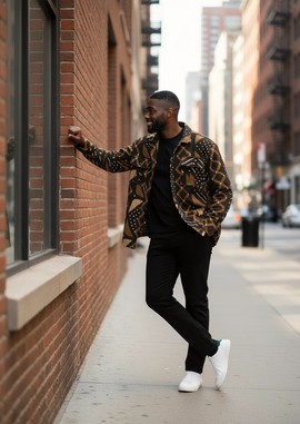 Veste Bogolan "Urban Ethic" – Coupe Moderne