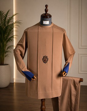 "Men's Brown Cotton Senator Set