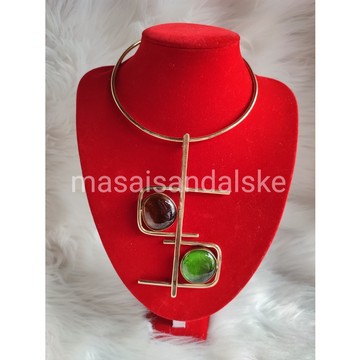 Collier en laiton africain, collier en laiton, collier tribal, collier Boho, collier élégant