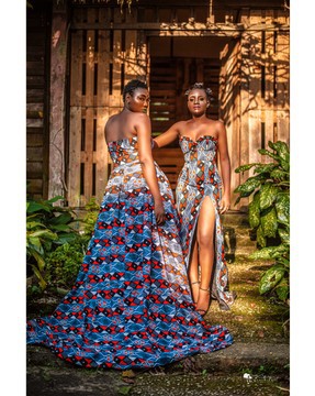 BOUAKÉ Gown &amp; Detachable Train