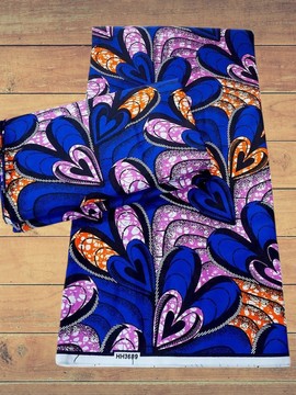 6 YARDS TISSU WAX  ANKARA FABRIC MOTIF: