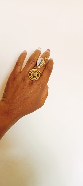 Brass ring, simple ring, adjustable ring