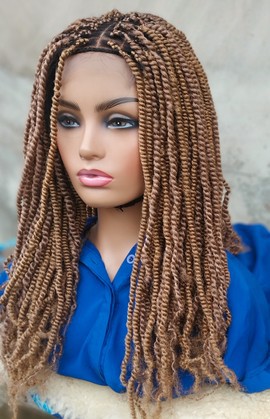 Braids wig,wig for black women, closure wig, spring twist, kinky twist,,free shipping