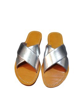 Sandale de plage en vrai cuir pour Femme